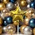 Vela de Aniversário Estrela Metalizada Dourado – Feliz Aniversário - Imagem 2