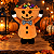 Boneco Porta-Doces Laranja em Veludo 30cm - Imagem 1