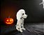 Enfeite Decorativo Halloween Esqueleto de Cachorro Poodle 25cm - Imagem 1