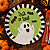 Prato de Sobremesa em Melamina Halloween Fantasma 20cm - Imagem 1