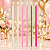 Vela Palito Gigante Rosa e Branca 15 cm - 1 unidade Pct. – Pacote com 6 Unidades - Imagem 1