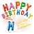 Kit Balao Metalizado Letras Happy Birthday Colors 16 Polegadas - Imagem 2