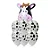 Buquê de Balões Safari Vaca - 1 Balão Metalizado 35x26cm + 6 Balões Látex 12 Polegadas - 7 unidades - Imagem 1