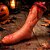 Perna Dilacerada Com Sangue Terror Halloween 35cm - Imagem 1