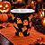 Copo de Melamina Fantasmas Laranja Halloween 330 ml - Imagem 1