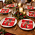 Guardanapo Estampado de Natal Laço 33x33 cm - 20 Unidades - Imagem 1