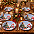 Prato de Papel Descartável Natal Boneco de Neve e Árvore 18cm - Kit com 10 Unidades - Imagem 1