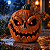 Abóbora Eletrônica Malvada C/ Iluminação e Movimento de Abre e Fecha a Boca 30 cm – Decoração Halloween - Imagem 1