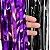 Cortina Decorativa Metalizada - Preto/Roxo - 1x2 Metros - Imagem 1