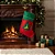 Bota De Natal 14x34cm Feltro Para Decoração Festiva Vermelho - Imagem 1