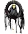 Enfeite Caveira Gordon no Pneu Luz, Som e Movimento 80cm Halloween - Imagem 1