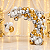 Kit Arco Balão Desconstruído Prata Luxo 56 Pçs - Imagem 1