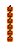 Faixa Vertical Abóbora 118cm - Imagem 1