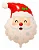 Balão Metalizado Papai Noel Cabeça Feliz Natal - (45x62Cm) - Imagem 1
