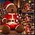 Urso de Pelúcia Inflável Gigante Com Led e Bengala 1,83m Bivolt - Imagem 3