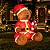 Urso de Pelúcia Inflável Gigante Com Led e Bengala 1,83m Bivolt - Imagem 1