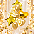 Kit Buque Balões Dourado - Buque com 10 Balões - Imagem 1