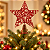 Estrela Ponteira de Natal Vermelha 25 cm – Decoração para Árvore - Imagem 1