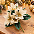 Flor de Natal Bico de Papagaio Dourado - 32cm com Cabo - Imagem 1