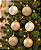Bola De Natal Champagne Brilho/Fosco/Glitter Tubo 7cm - 6 Unidades - Imagem 1