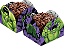 Porta Forminha Para Doces Festa Hulk 3,5x3,5cm - 50 Unidades - Imagem 1