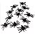 Mini Aranhas de Plástico – Decoração ou Lembrancinha Halloween – Pacote com 12 Unidades - Imagem 1