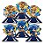 Decoração de Mesa Sonic - 6 unidades - Imagem 1