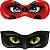 Máscara Miraculous Ladybug - 6 unidades - Imagem 1