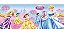 Toalha Plástica de Mesa Principal Festa Princesas Disney - 1,80X1,18 Metros - Imagem 1