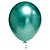 Balão Platinado Cromado Verde 9 Polegadas (23cm) - 25 unidades - Imagem 1