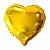 Balão Metalizado Coração Dourado - 50 centímetros - Imagem 1