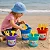 Brinquedo Balde De Praia com Acessórios - Kit (Baldinho/Peneira/Rastélo/Apazinha) - Imagem 1