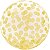Balão Bubble Estampado Dourado 45 centímetros - Imagem 1