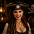 Chapéu Pirata com Borda Dourada ou Prata - 1 Unidade - Imagem 1