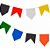 Bandeirinhas Colorida de Papel Festa Junina 16x20cm - 10 metros - Imagem 1