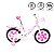 Bicicleta Princess Aro 14 Rosa Infantil - Unitoys - Imagem 6