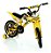 Bicicleta Infantil Aro 14 Moto Bike C/ Rodinha Menino - Imagem 5
