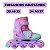 Patins Glumi 4 rodas Inline Triline Tamanho Ajustável com Kit de Proteção - Imagem 9