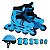 Patins 4 Rodas Inline Infantil Azul - Imagem 1