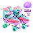 Patins Quad Roller Infantil 4 Rodas Ajustável do nº 28 ao 31 + Kit de Proteção - Cor Rosa e Tiffany - Imagem 10