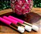 Pincel Higienizador Pink - cerdas brancas - Imagem 1