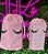 Saquinho para kit lash - Branco/Preto/Rosa - Tam. M - Imagem 2
