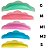 Molde para lash lifting - silicone - reutilizável - 5 pares - Imagem 2