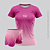 Kit Short+Manga Curta Dry Fit com Proteção UV50+ Outubro Rosa - MUNDIALTA - Imagem 2