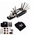 Kit Ferramenta Reparo Remendo Bicicleta Com Bolsa CL-8010 - Imagem 4