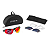 Óculos Supersport Bike Corrida Beach Tennis 3 Lentes Atrio - Imagem 5