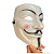 Máscara V De Vingança - Anonymous Vendetta Guy Fawkes Hacker - Imagem 2