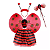 Fantasia Bug Joaninha C/ Asa Infantil Carnaval Festa Kit 4pç - Imagem 2