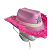 Chapéu Country Rosa Pluma Cowgirl Boiadeira Festa Junina - Imagem 6