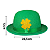 Cartola Chapéu Festa Fantasia Decor Saint Patrick Com Trevo Dourado - Imagem 2
